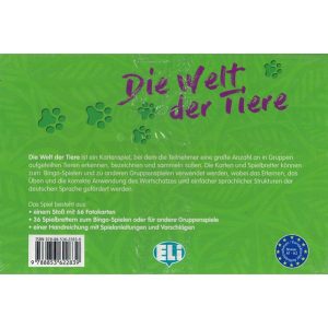 Le monde animal - jeu apprentissage de l'allemand - verso