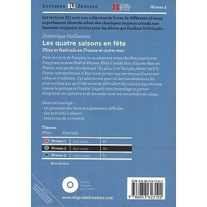 Les quatre saisons en fête - Lecture graduée FLE - verso