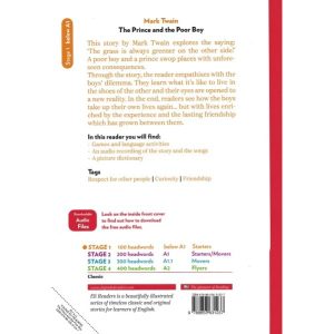 The Prince and the Poor Boy ~ Livre + Audio - Below A1 The Prince and the poor boy - lecture graduée anglais pré A1 - verso