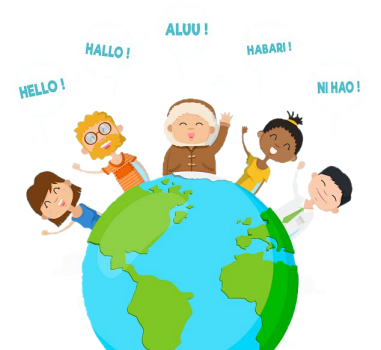 Globe enfants langues