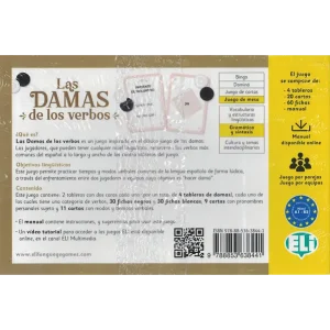 Eli Las damas de los verbos jeu espagnol verso