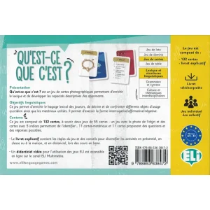 Qu’est-ce que c’est ? ~ Jeu Français Langue Étrangère ~ A2-B1 Quest ce que cest verso