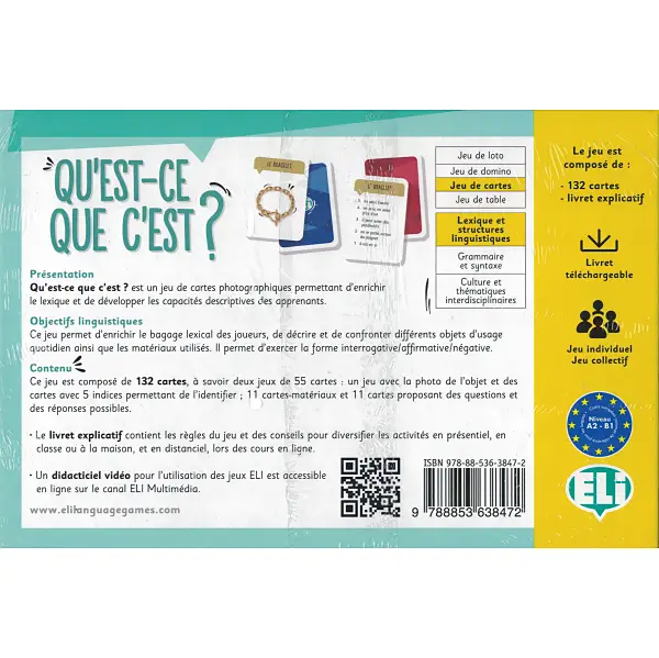 Qu’est-ce que c’est ? ~ Jeu Français Langue Étrangère ~ A2-B1 Qu’est-ce que c’est ? ~ Jeu Français Langue Étrangère ~ A2-B1 – Image 2
