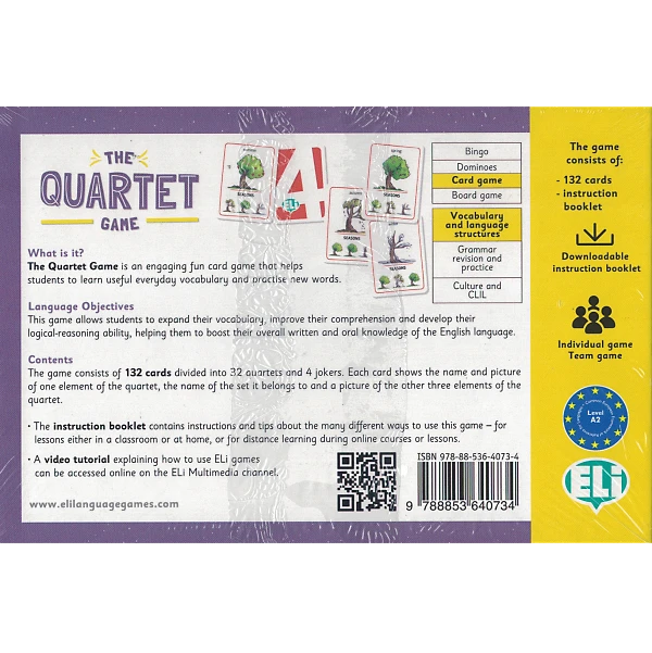 The Quartet Game / Le jeu des quatuors ~ Jeu Anglais ~ A2 The Quartet Game / Le jeu des quatuors ~ Jeu Anglais ~ A2 – Image 2