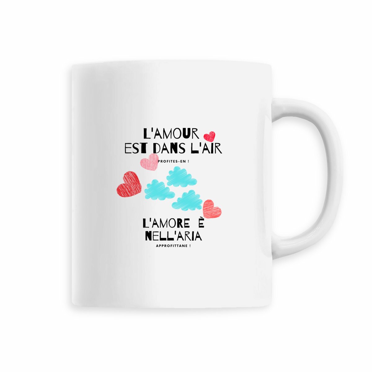 Mug - L'amour est dans l'air - bilingue FR - IT Mug - bilingue FR - IT