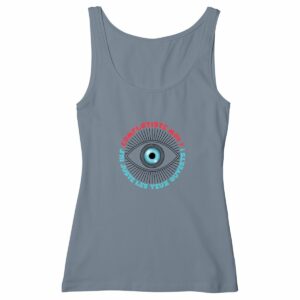 Débardeur femme coton bio MARCELLE - Compotiste moi ? J'ai jsute les yeux ouverts ! ~ FR