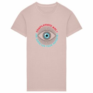 T-shirt Long femme 100% bio - Complotiste moi ? J'ai juste les yoeux ouverts !